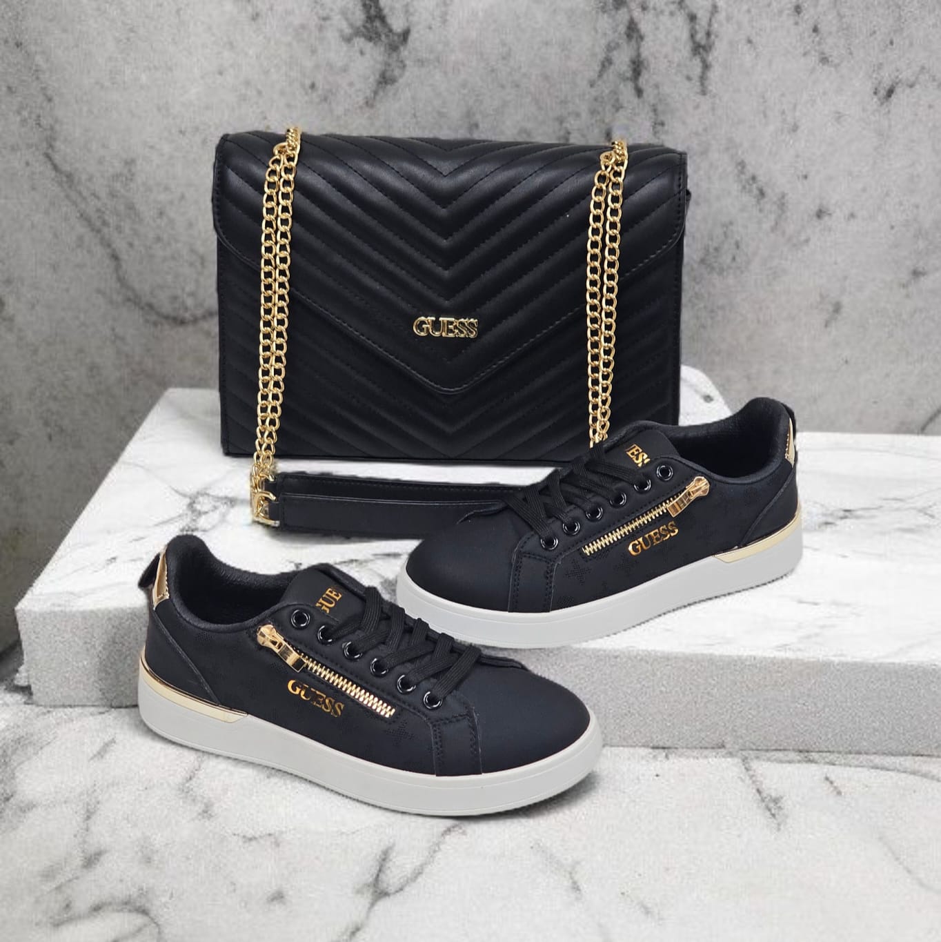 Tenis e mala preto gs